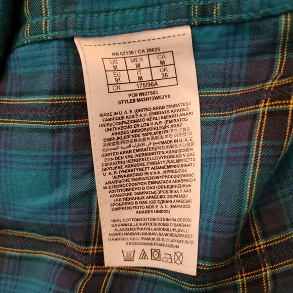 Men's GUESS Slim Fit Plaid Shirt - Picture 4 of 5